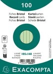 EXACOMPTA Karteikarten 20x Karteikarten A6 liniert, 100 St&uuml;ck eingeschwei&szlig;t -...