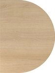 HAMMERBACHER Schreibtisch Anbautisch mit Fu&szlig; 60x80cm Eiche/Wei&szlig;