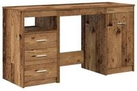 vidaXL Schreibtisch Schreibtisch mit Unterschrank Altholz Holzwerkstoff