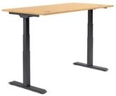 Soennecken Schreibtisch Schreibtisch 1600x605-1255x800mm Platte Buche Gestell...