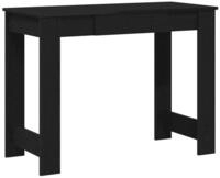 vidaXL Schreibtisch Schreibtisch Schwarz 100x45x75 cm Holzwerkstoff