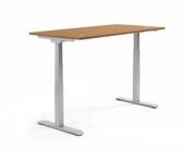 Soennecken Schreibtisch Schreibtisch 1200x605-1255x800mm Platte Nuss Gestell...