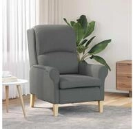 vidaXL Sessel, Sessel Dunkelgrau 76 x 94 x 102 cm Stoff