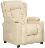 vidaXL Sessel Relaxsessel Creme Stoff (1-St)
