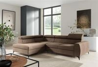 Fun M&ouml;bel Ecksofa Ecksofa Sofa TORONTO Stoff Element mit Schlaffunktion,...