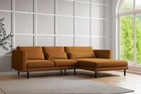 Fun M&ouml;bel Ecksofa Designersofa AGADA in Stoff, mit Ottomane Links oder Rechts,