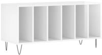 vidaXL Lowboard Plattenschrank Hochglanz-Wei&szlig; 100x38x48 cm Holzwerkstoff (1 St)