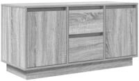 vidaXL TV-Schrank TV-Schrank mit LED-Leuchten Grau Sonoma 100x41x50 cm (1-St)