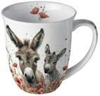 Ambiente Luxury Paper Products Tasse, Keramik, Tasse 10cm Porzellan 0,4L mit...