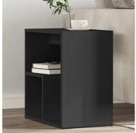 vidaXL Bartisch, Beistelltisch Schwarz 50x30x50 cm Holzwerkstoff