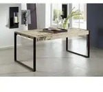 Massivmoebel24 Esstisch Esstisch Mango 180x90x76 natur bedruckt FACTORY #113...
