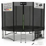 Juskys Gartentrampolin JumpMaster, &Oslash; 305 cm, Komplett-Set mit Leiter,