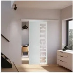 inova wohnen Glasschiebet&uuml;r Glas KITCHEN Schriftzug Gr&ouml;&szlig;enauswahl (Komplett Set),