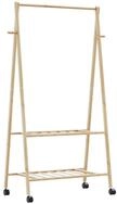vidaXL Kleiderst&auml;nder Kleiderst&auml;nder mit Ablagen und Rollen 96x45,5x155,5 cm