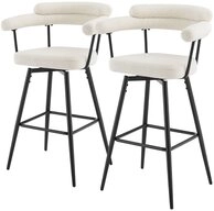 ML-DESIGN Barhocker Gepolsterter Barstuhl mit R&uuml;ckenlehne und Fu&szlig;st&uuml;tze,...