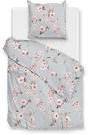 ZO HOME Bettw&auml;sche Zo! Home Cotton Bettw&auml;sche 155x220 Rafa blue Kirschbl&uuml;te