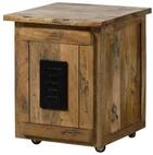 Massivmoebel24 Rollcontainer RAILWAY, (Rollcontainer Mango 50x50x60 natur...