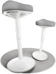 CLOUVOU Arbeitshocker Nexus B&uuml;rohocker - Ergonomischer Hocker B&uuml;ro -,