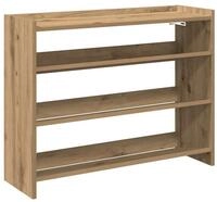 vidaXL Schuhregal Schuhregal Artisan-Eiche 80x25x62 cm Holzwerkstoff, 1-tlg.