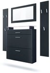 Vladon Garderoben-Set Malea, (Garderobenset bestehend aus 1 H&auml;ngeschuhschrank,...