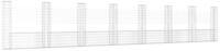 vidaXL Gabionenzaun, Gabionenkorb U-Form mit 8 S&auml;ulen Eisen 860x20x150 cm