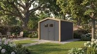weka Gartenhaus Killarney, BxT: 311x313 cm, Doppelt&uuml;r, 1/4 verglast