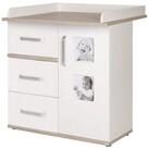 roba&reg; Wickelkommode Moritz, mit Wickelansatz & Wickeltisch mit 2 Bilderrahmen