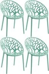 CLP Gartenstuhl Hope (4er Set, 4 St), Kunststoff, stapelbar, wetterfest