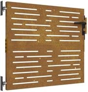 vidaXL Gartentor Gartentor 85x100 cm Cortenstahl Quadratisches Design