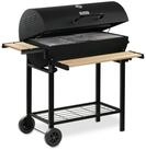 BBQ-Toro Holzkohlegrill Grillwagen, fahrbar, inkl. Thermometer, Smoker Grill