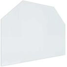 vidaXL Bodenplatte Feuerstelle Glasplatte Transparent 80 x 60 cm Glas, (1-St)