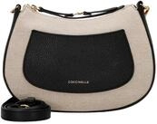 COCCINELLE Umh&auml;ngetasche C-Easy Canvas - Umh&auml;ngetasche 22 cm (natural/noir)