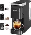 LLIVEKIT Kapselmaschine, 20 Bar Kompatibel mit Nespresso, Dolce Gusto, ESE Pads &
