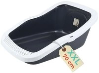 GarPet Katzentoilette XXL Katzenklo Katzentoilette gro&szlig; 70 cm Katzen Klo offen...