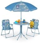 relaxdays Garten-Kindersitzgruppe Camping Kindersitzgruppe mit Schirm, Tiere