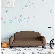vidaXL Kindersofa, Kindersofa Braun 70x45x30 cm Stoff