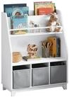 SoBuy B&uuml;cherregal KMB34, Kinderregal mit Ablagef&auml;chern und 3 Boxen...