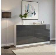 borchardt M&ouml;bel Sideboard Vaasa, Kommode mit 2 T&uuml;ren und 4 Schubk&auml;sten auf