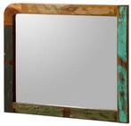 Massivmoebel24 Spiegel (1-St., Spiegel Altholz 100x3x80 mehrfarbig lackiert...