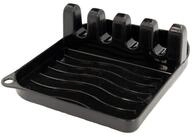 Intirilife Kochl&ouml;ffelhalter, Kochl&ouml;ffelablage in Schwarz - 14 x 12.5 x 4.8 cm