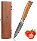 Wakoli Gem&uuml;semesser Damast Officemesser K&uuml;chenmesser Kochmesser 9 cm Klinge