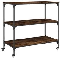 vidaXL K&uuml;chenwagen K&uuml;chenwagen R&auml;uchereiche 102x50x95 cm Holzwerkstoff
