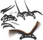 SO-TECH&reg; Gartenliege Wellenliege Untergestell, DIY Bausatz ohne Holz...