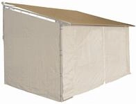 Quick Star Anbaupavillon Ersatzdach Rollpavillon 3x4m Sand, Inklusiv 6mm