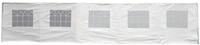 DEGAMO Pavillonseitenteil PALMA, 1x Seitenteil, 1000cm, PVC weiss, mit Fenstern