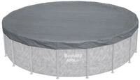 Bestway Pool-Abdeckplane Winterfest &Oslash; 549 cm (Packung, 1-St., grau, rund),