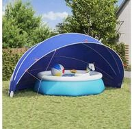 vidaXL Pool&uuml;berdachung, Pool-Dome Gr&uuml;n 592 x 590 x 275 cm