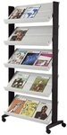 PAPERFLOW Zeitungsst&auml;nder Paperflow 255N.02 Mobiler Prospektst&auml;nder UNO, grau