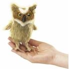 Folkmanis Handpuppen Fingerpuppe Folkmanis Fingerpuppe Vogel, Mini Uhu 2752 (Packung)