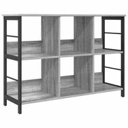 vidaXL B&uuml;cherregal B&uuml;cherregal Graues Sonoma 102 x 32 x 72,5 cm Holzwerkstoff,